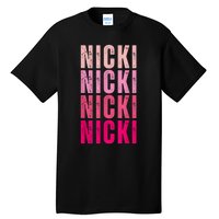 Personalized Name Nicki I Love Nicki Vintage Tall T-Shirt