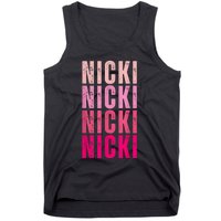 Personalized Name Nicki I Love Nicki Vintage Tank Top