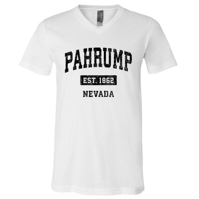 Pahrump Nevada Nv Vintage Sports Established Design V-Neck T-Shirt