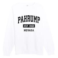 Pahrump Nevada Nv Vintage Sports Established Design Premium Crewneck Sweatshirt