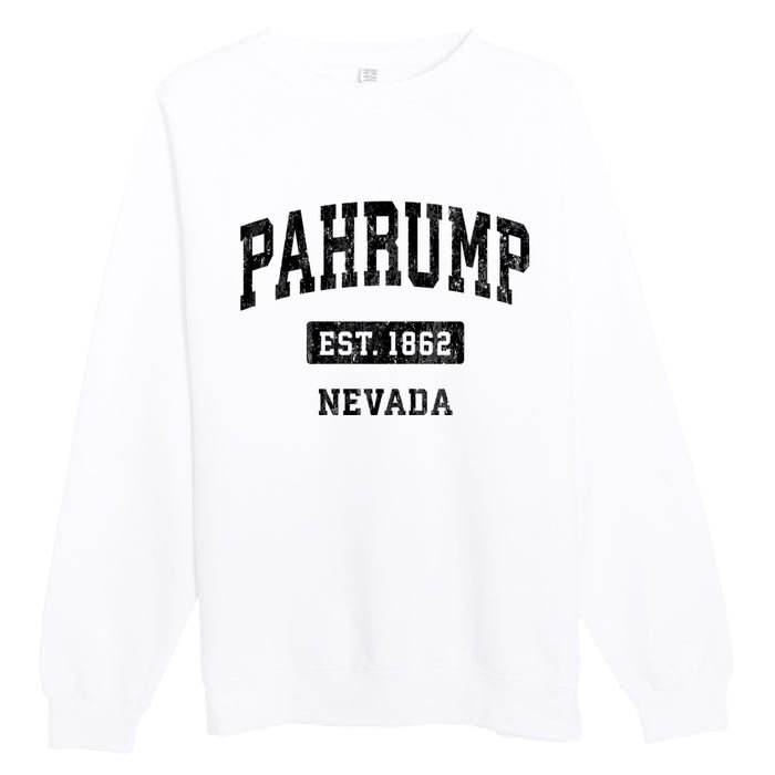 Pahrump Nevada Nv Vintage Sports Established Design Premium Crewneck Sweatshirt