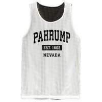 Pahrump Nevada Nv Vintage Sports Established Design Mesh Reversible Basketball Jersey Tank