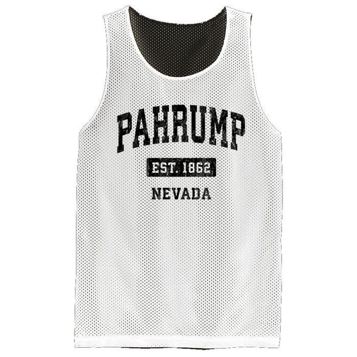 Pahrump Nevada Nv Vintage Sports Established Design Mesh Reversible Basketball Jersey Tank