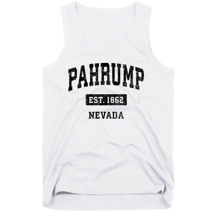 Pahrump Nevada Nv Vintage Sports Established Design Tank Top