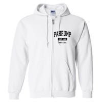 Pahrump Nevada Nv Vintage Sports Established Design Full Zip Hoodie