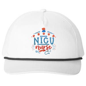 Proud Nicu Nurse 4 Th Of July Patriotic Day Holiday Cool Gift Snapback Five-Panel Rope Hat