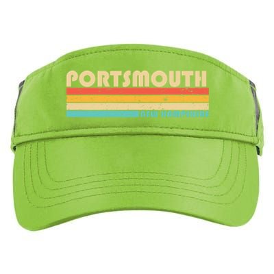 Portsmouth Nh New Hampshire Funny City Home Roots Retro 80s Great Gift Adult Drive Performance Visor