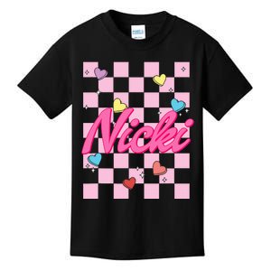 Personalized Name Nicki I Love Nicki Groovy Kids T-Shirt