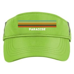 Paradise Nevada Nv Us Cities Of America Retro Gift Adult Drive Performance Visor