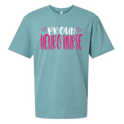 Proud Neuro Nurse Neurologist Neurology Brain Icu Rn Medical Gift Sueded Cloud Jersey T-Shirt