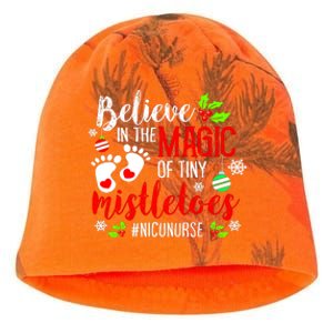 Peds Nicu Nurse Believin Magic Of Tiny Mistletoe Christmas Kati - Camo Knit Beanie