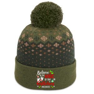 Peds Nicu Nurse Believin Magic Of Tiny Mistletoe Christmas The Baniff Cuffed Pom Beanie