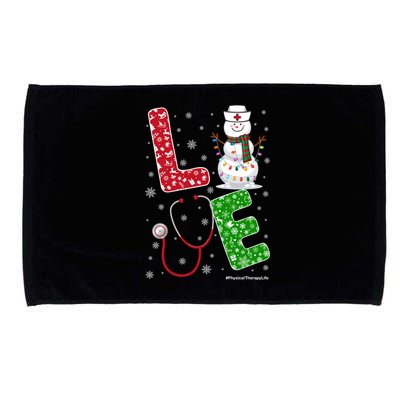 Physicaltherapylife Nurse Nursing Christmas Snow Nurse Gift Microfiber Hand Towel