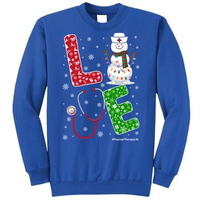 Physicaltherapylife Nurse Nursing Christmas Snow Nurse Gift Sweatshirt