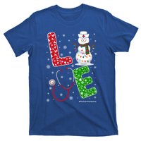 Physicaltherapylife Nurse Nursing Christmas Snow Nurse Gift T-Shirt