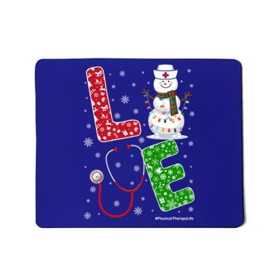 Physicaltherapylife Nurse Nursing Christmas Snow Nurse Gift Mousepad