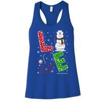 Physicaltherapylife Nurse Nursing Christmas Snow Nurse Gift Women's Racerback Tank