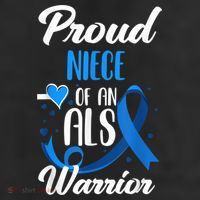 Proud Niece Of An ALS Warrior Aunt Uncle ALS Awareness Cool Comfort Performance Bucket Hat