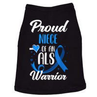 Proud Niece Of An ALS Warrior Aunt Uncle ALS Awareness Doggie Tank