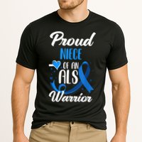 Proud Niece Of An ALS Warrior Aunt Uncle ALS Awareness Cooling Performance Crew T-Shirt
