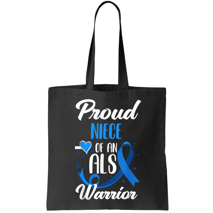 Proud Niece Of An ALS Warrior Aunt Uncle ALS Awareness Bag