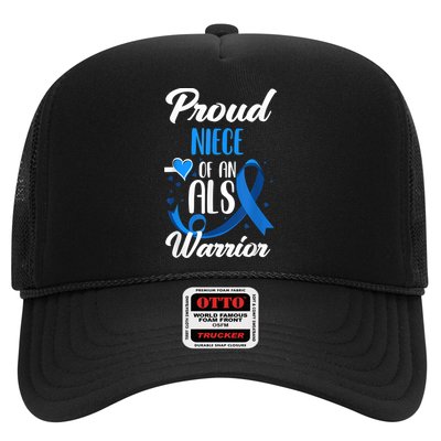 Proud Niece Of An ALS Warrior Aunt Uncle ALS Awareness Trucker Hat