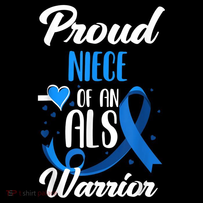 Proud Niece Of An ALS Warrior Aunt Uncle ALS Awareness Tank Top