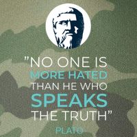 Plato No One Is More Hated Than He Who Speaks The Truth Legacy Tie Dye Trucker Hat