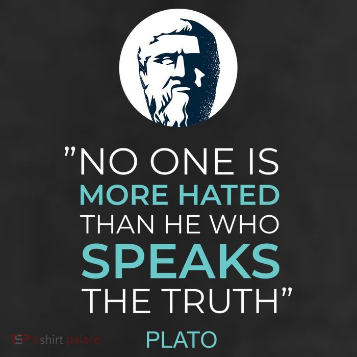 Plato No One Is More Hated Than He Who Speaks The Truth 11oz C Handle Ceramic Mug
