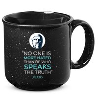 Plato No One Is More Hated Than He Who Speaks The Truth 15oz Campfire Ceramic Mug