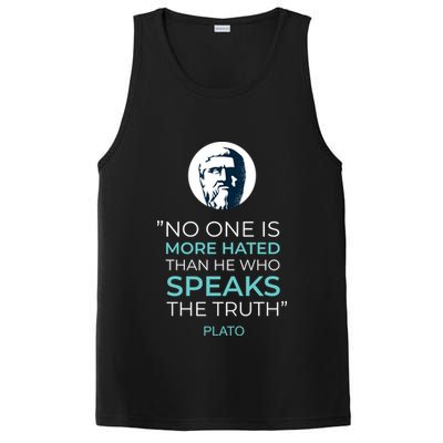 Plato No One Is More Hated Than He Who Speaks The Truth PosiCharge Competitor Tank
