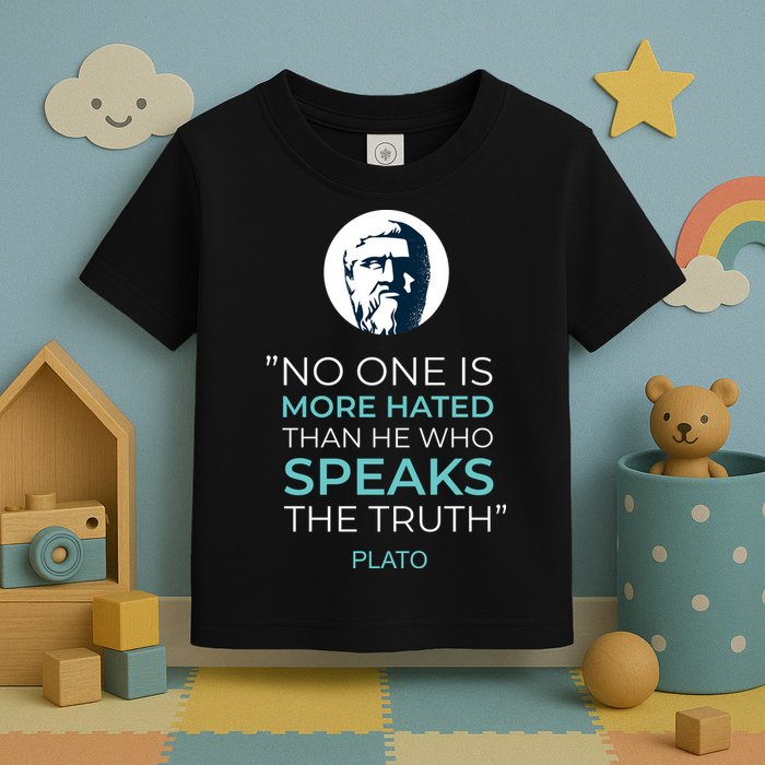 Plato No One Is More Hated Than He Who Speaks The Truth Toddler T-Shirt