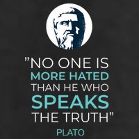 Plato No One Is More Hated Than He Who Speaks The Truth Microfiber Hand Towel