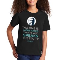 Plato No One Is More Hated Than He Who Speaks The Truth Kids T-Shirt