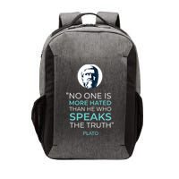 Plato No One Is More Hated Than He Who Speaks The Truth Vector Backpack
