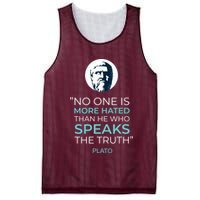 Plato No One Is More Hated Than He Who Speaks The Truth Mesh Reversible Basketball Jersey Tank