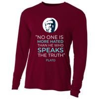 Plato No One Is More Hated Than He Who Speaks The Truth Cooling Performance Long Sleeve Crew