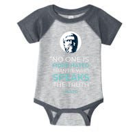 Plato No One Is More Hated Than He Who Speaks The Truth Infant Baby Jersey Bodysuit