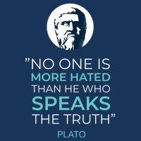 Plato No One Is More Hated Than He Who Speaks The Truth Infant Baby Jersey Bodysuit
