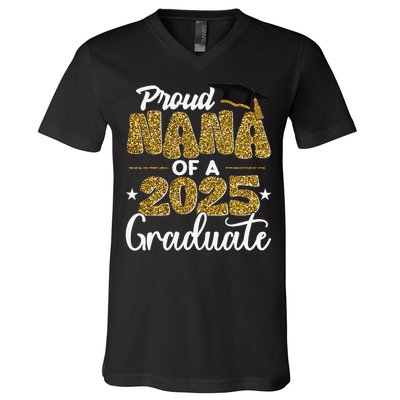 Proud Nana of a class of 2025 graduate senior graduation V-Neck T-Shirt