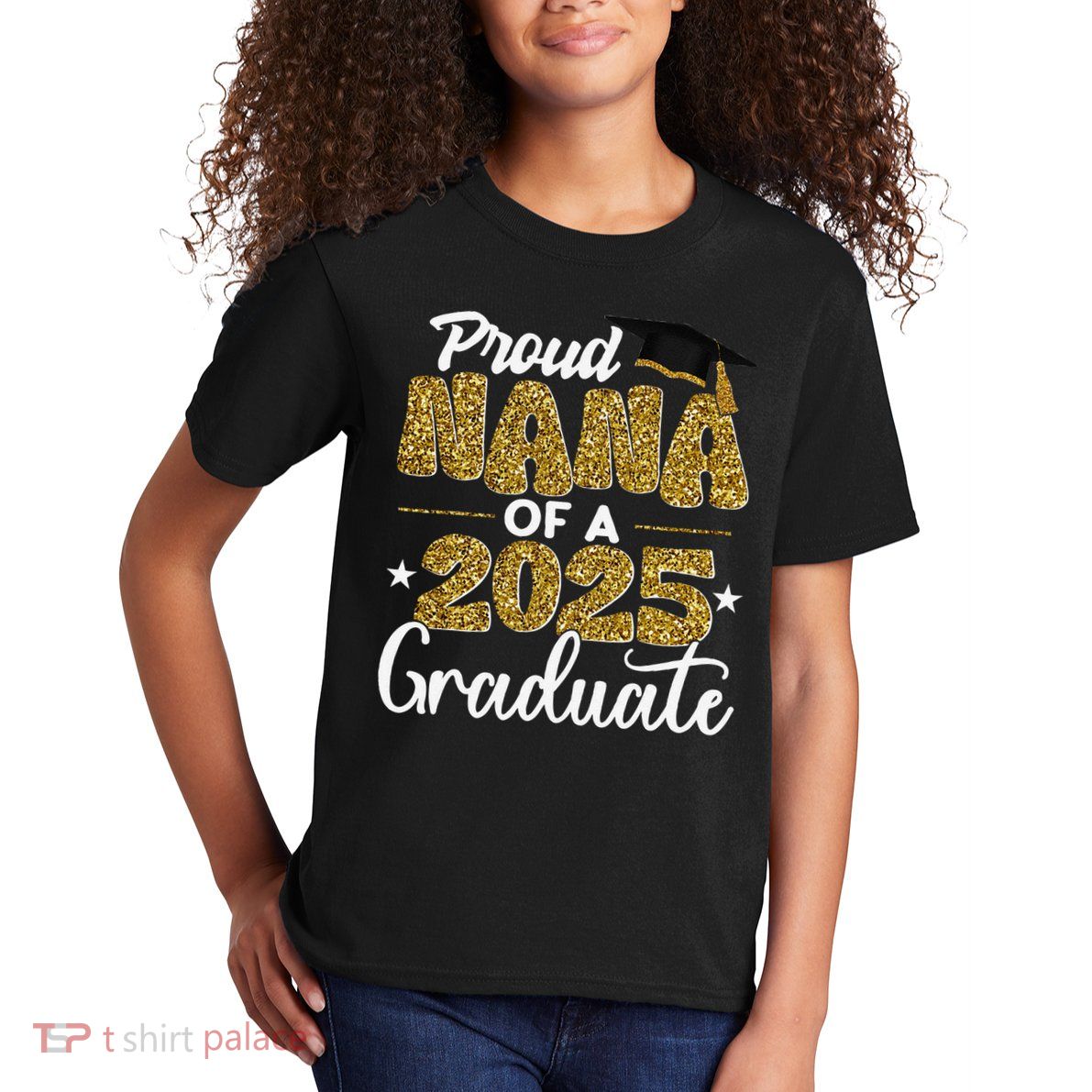 Proud Nana of a class of 2025 graduate senior graduation Kids T-Shirt