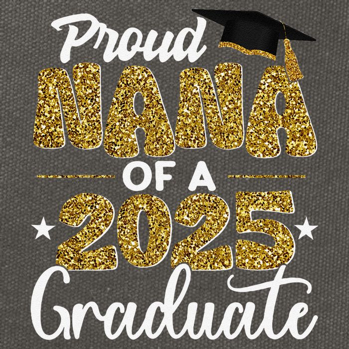 Proud Nana of a class of 2025 graduate senior graduation Cotton Canvas Backpack