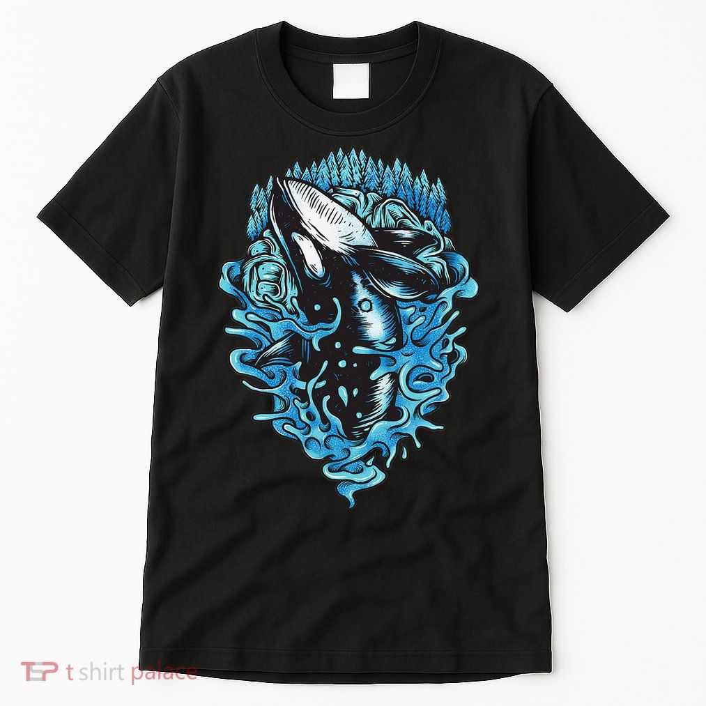 Pacific Northwest Orca Breaching Tall T-Shirt