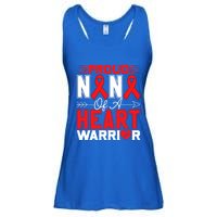 Proud Nana Of A Heart Warrior Heart Disease Awareness Month Funny Gift Ladies Essential Flowy Tank