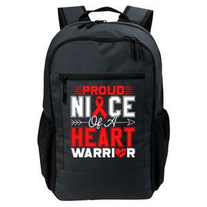 Proud Niece Of A Heart Warrior Heart Disease Awareness Month Gift Daily Commute Backpack