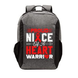 Proud Niece Of A Heart Warrior Heart Disease Awareness Month Gift Vector Backpack