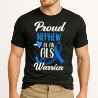 Proud Nephew Of An ALS Warrior Aunt Uncle ALS Awareness Cooling Performance Crew T-Shirt