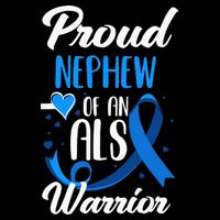 Proud Nephew Of An ALS Warrior Aunt Uncle ALS Awareness Cooling Performance Crew T-Shirt