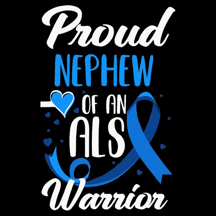 Proud Nephew Of An ALS Warrior Aunt Uncle ALS Awareness Cooling Performance Crew T-Shirt