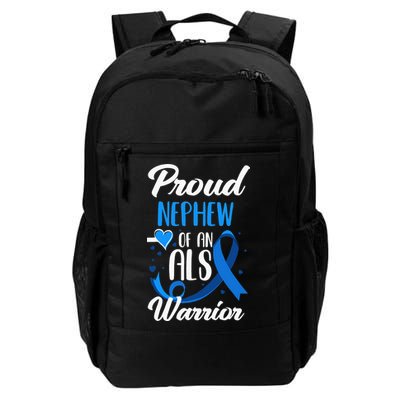 Proud Nephew Of An ALS Warrior Aunt Uncle ALS Awareness Backpack